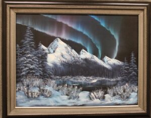 Northern Lights Painting by LeRay Reese