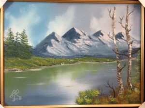 Mountain Trail Painting, Bob Ross Method